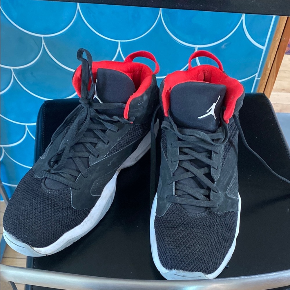 Black and Red Athletic Sneakers